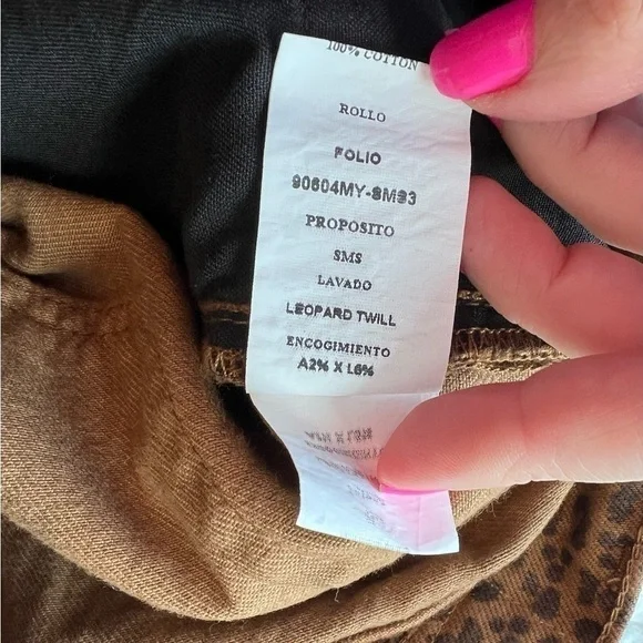 RE/DONE 70S BOOTCUT LEOPARD TWILL JEAN NWT - Picture 16 of 16